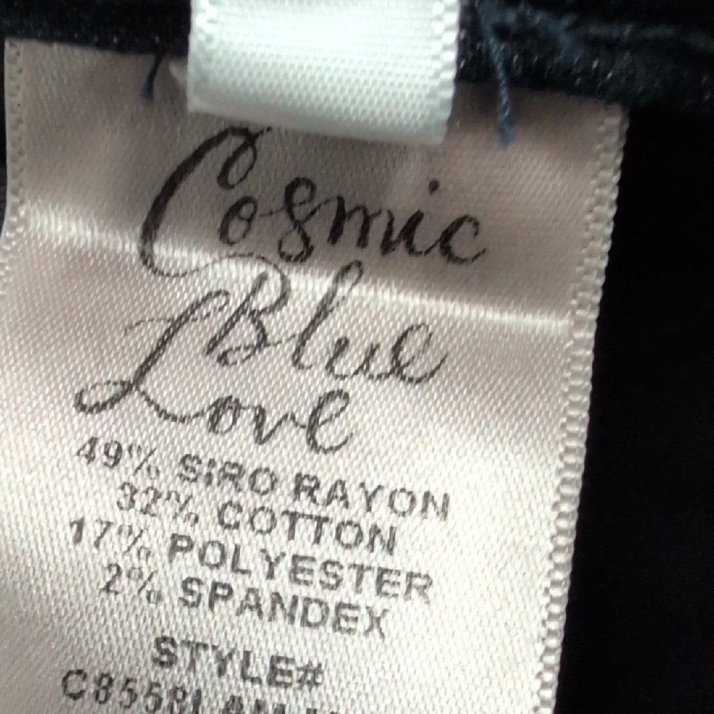 Classic Dark Blue Women's Stretch Jeans - Picture 4 of 6